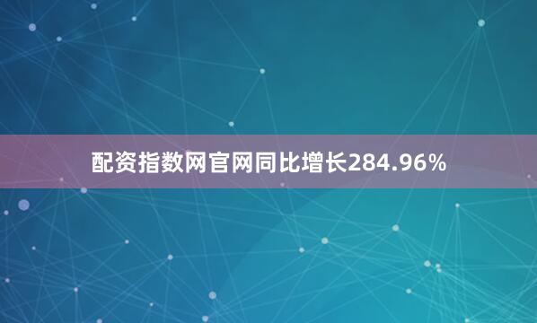 配资指数网官网同比增长284.96%